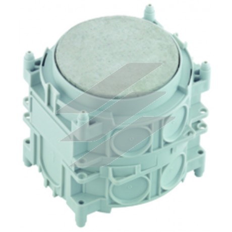 Підрозетник IBTronic H120-P-O, (150х150х151мм), для монтажу в стелю та стіну, товщиною від 180мм, випускний отвір плита Fermacell Ø100 або 108, 120мм, Spelsberg